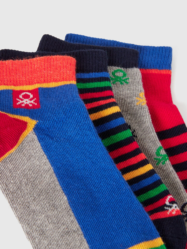 KNITTED SOCKS 4 PAIR Junior Boy image number 2